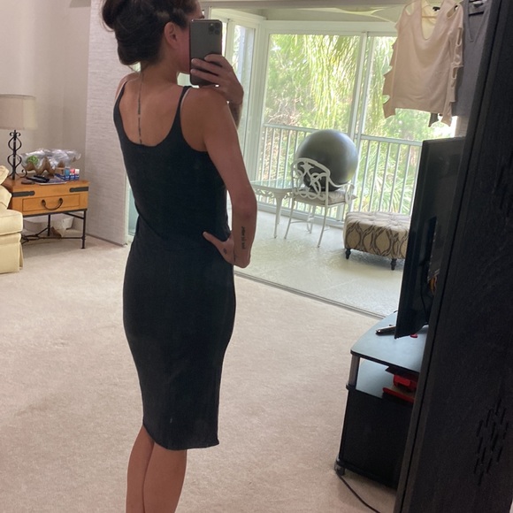 Raquel Allegra charcoal midi knit dress - Picture 5 of 6